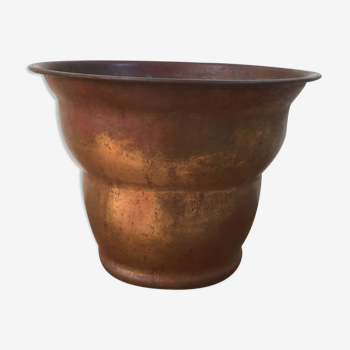 Old copper pot-cover