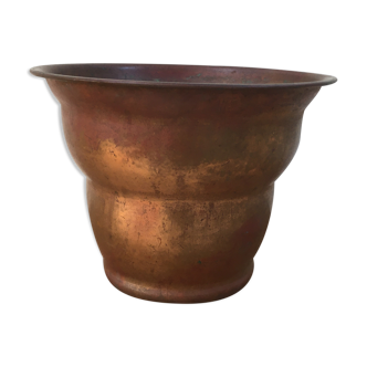 Cache-pot ancien en cuivre