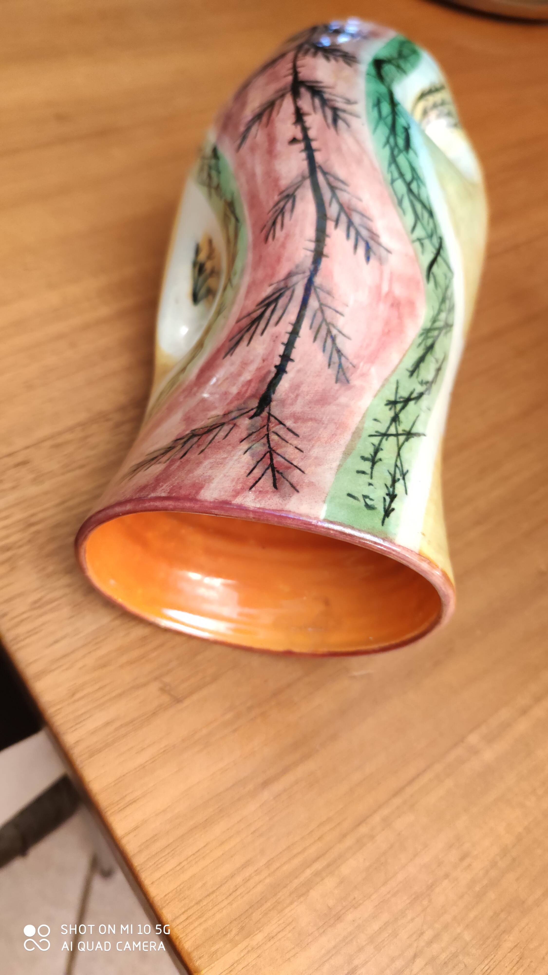 Accolay ceramic vase, circa 1960, monogrammed J.C.