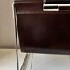 Leather and chrome magazine rack Brabantia