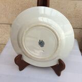 Set of 6 old flat plates and 3 hollow StAmand & Hamage Model "MOROCCO"