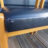 4 chairs baumann imitation black leather