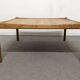Scandinavian XL coffee table in blond oak from the 60s/70s