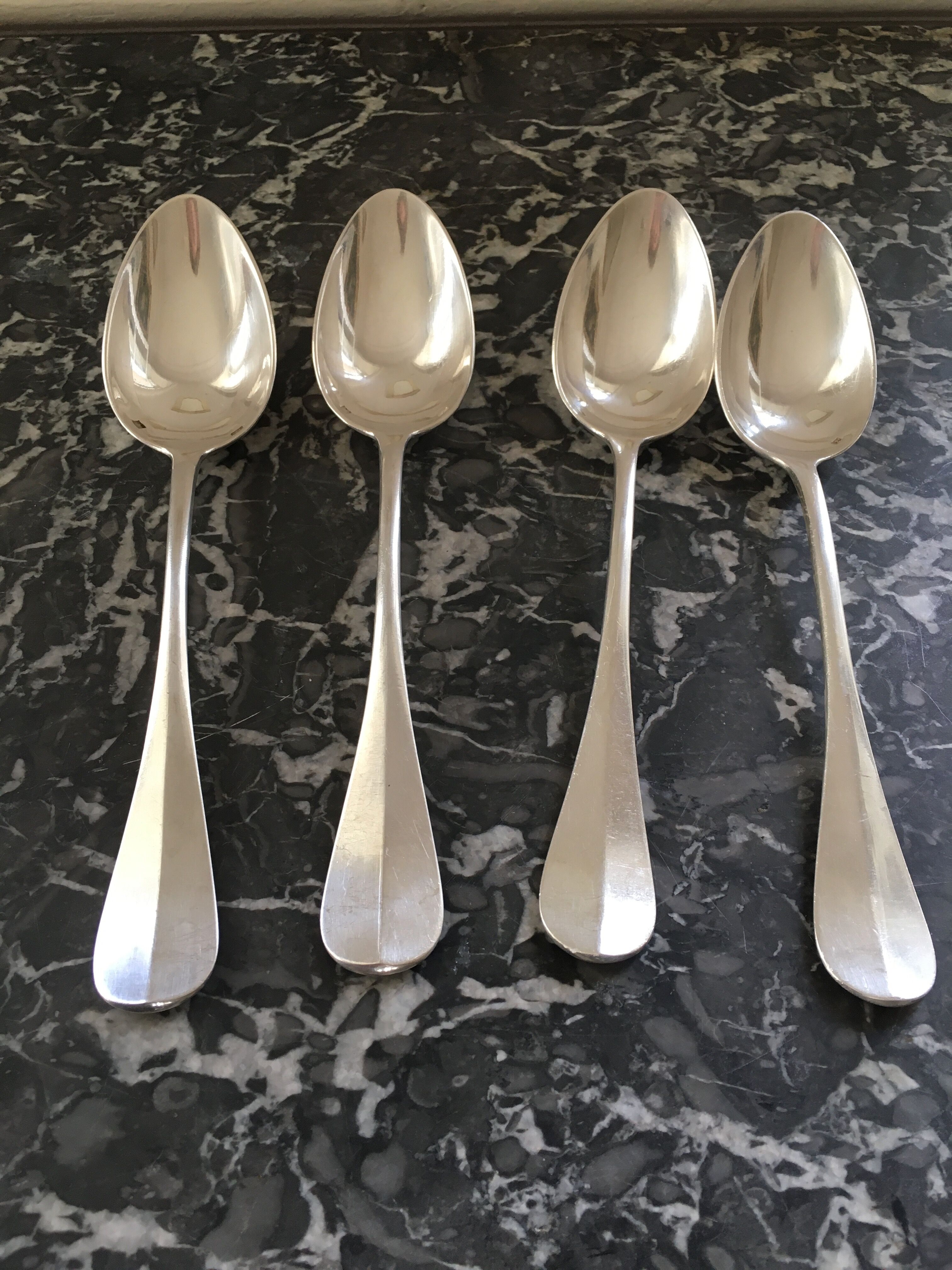 Cailar Bayard silver metal soup spoons