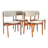 Set of 4 Erik Buch chairs for O.D. Møbler model 49 - new upholstery