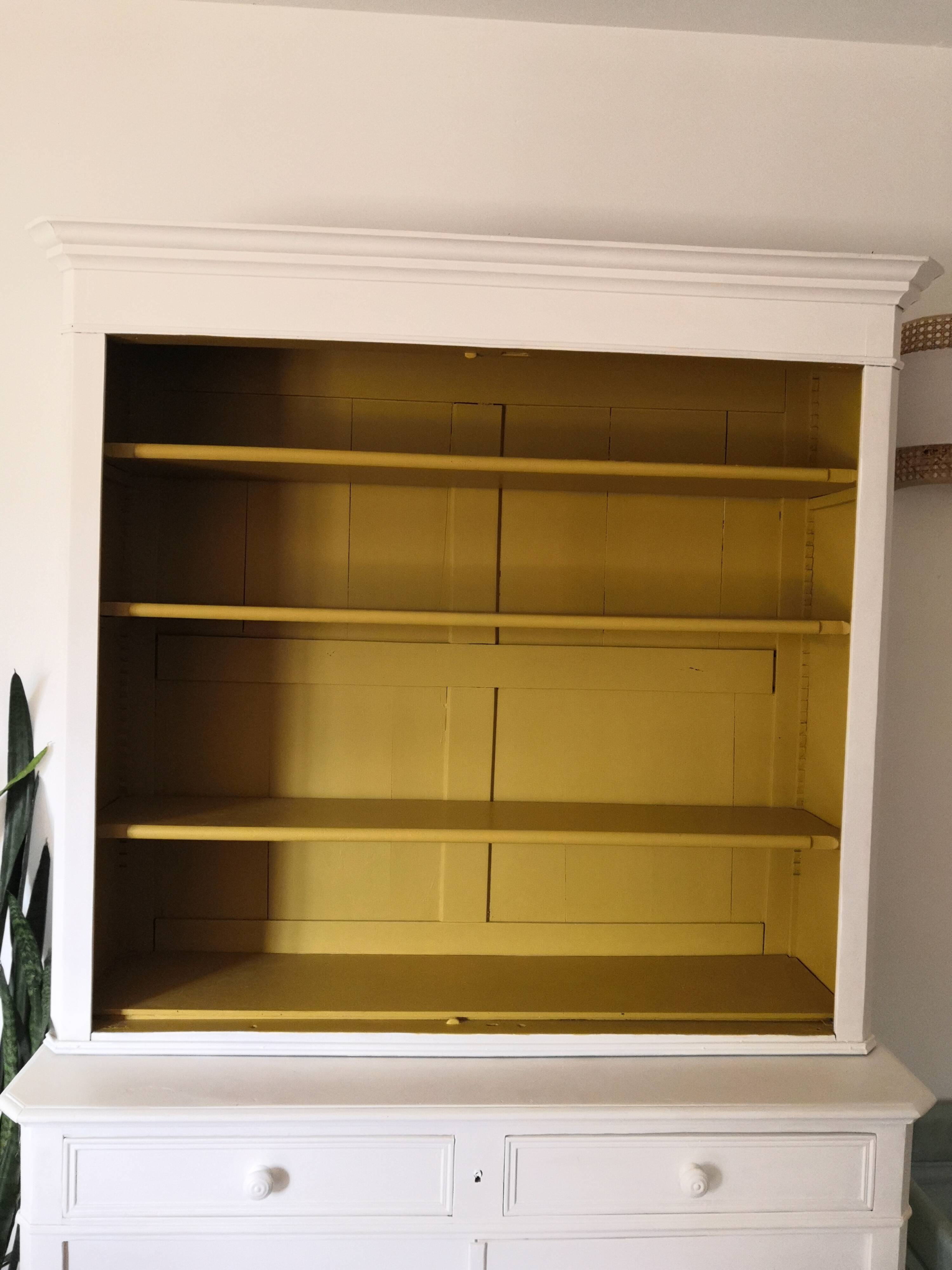 Vintage buffet cupboard restyled cannage