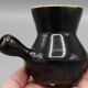 Old ceramic pitcher design vintage black yellow dlg vallauris elchinger