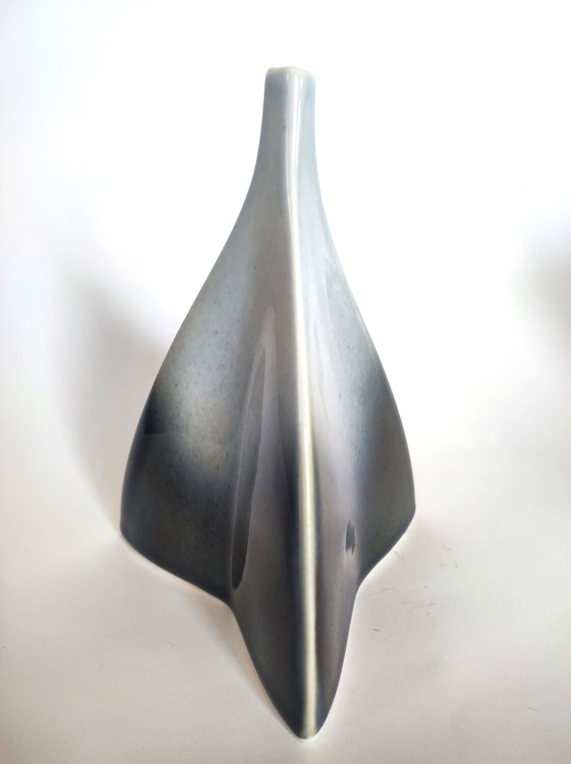 Porcelain vase signed Virebent