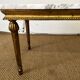Table basse bois doré et plateau marbre style Louis XVI