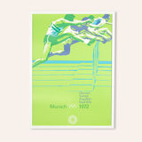 1970s poster “hürdenlauf”, otl aicher