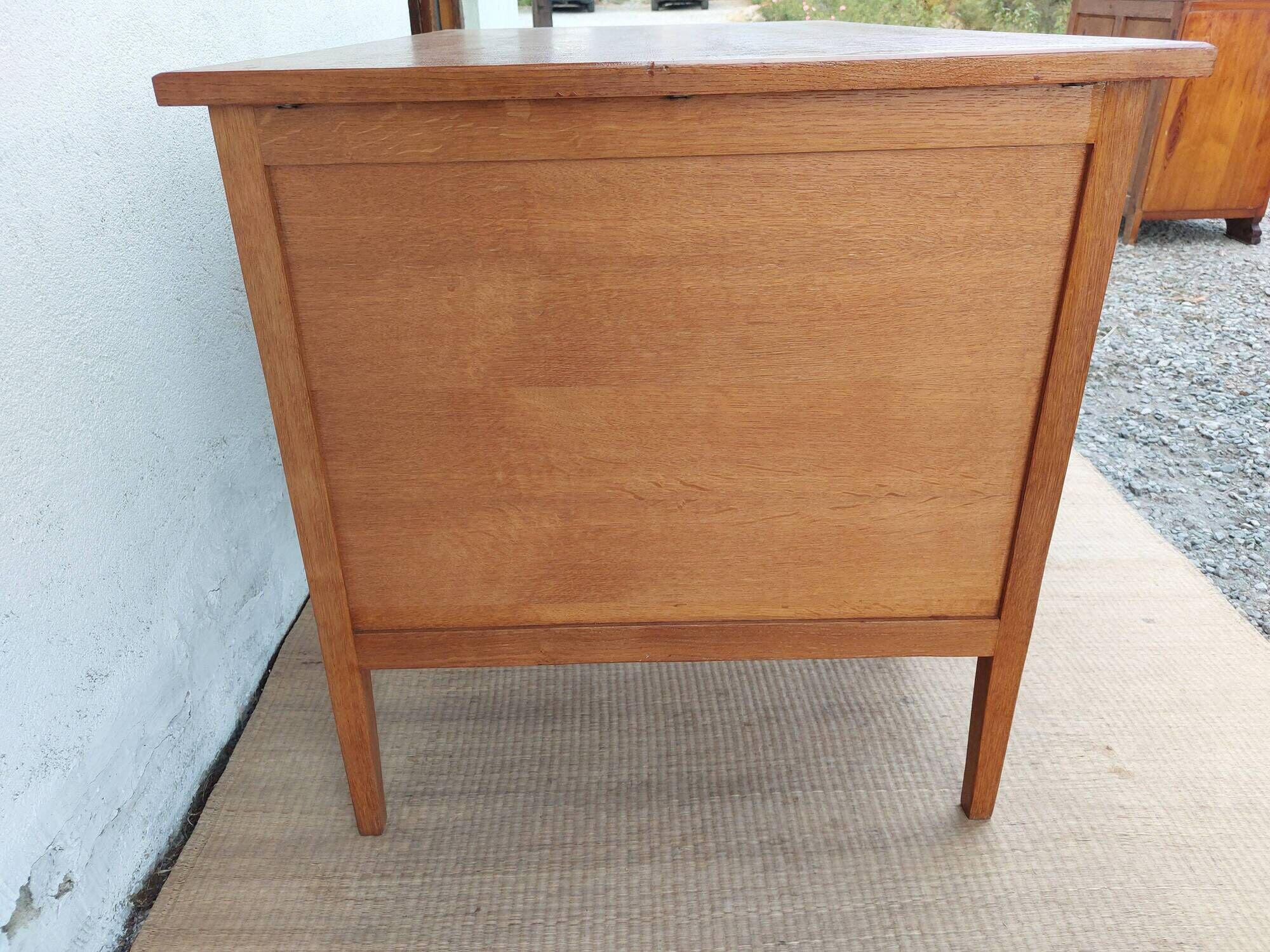 solid wood desk, 1970s