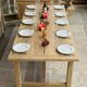 large solid oak farmhouse table