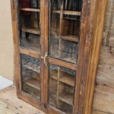 Old Burmese teak display case