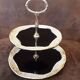 2-tier tray, handmade ceramic