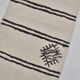 Tapis Kilim ancien en chanvre blanc vintage sku3885