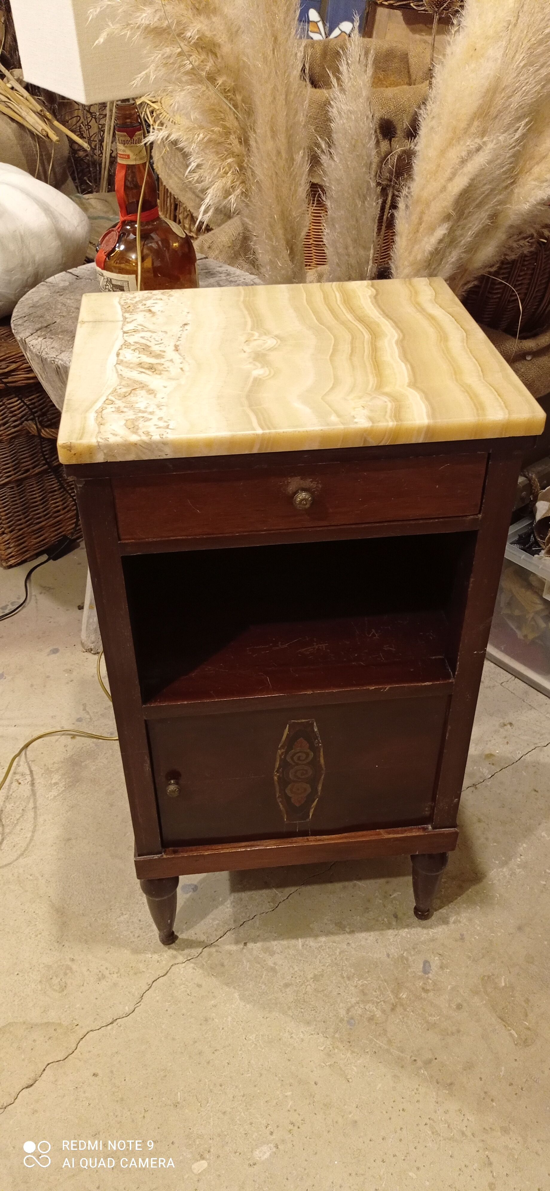 Antique entryway or bedside cabinet