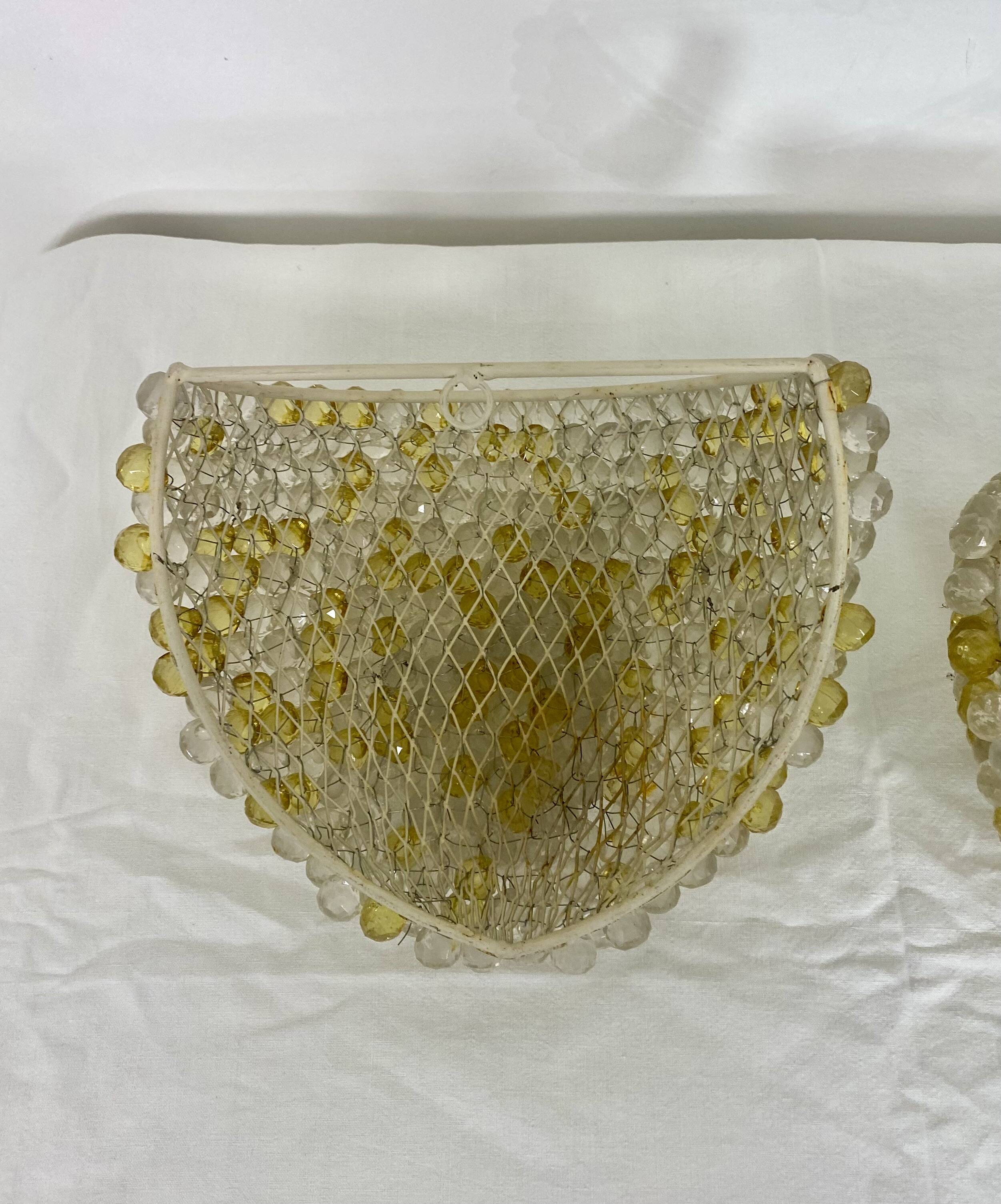 Paire d’appliques murales vintage – Années 70