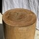 Tabouret, table d'appoint, bout de canapé en manguier massif cylindrique