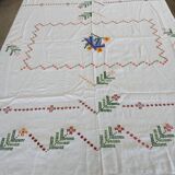 Nappe ancienne brodée