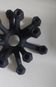Scandinavian black cast iron candle holder, Danish Jens Quistgaard 1960