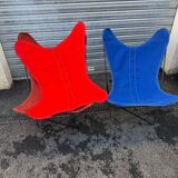 Pair of vintage BKF butterfly chairs (Knoll) - 1960s