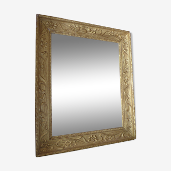 Miroir ancien doré 53x63