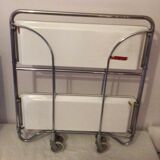 White formica vintage wheeled foldable dessert