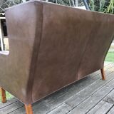 Borge Mogensen 2-seater leather sofa 2192
