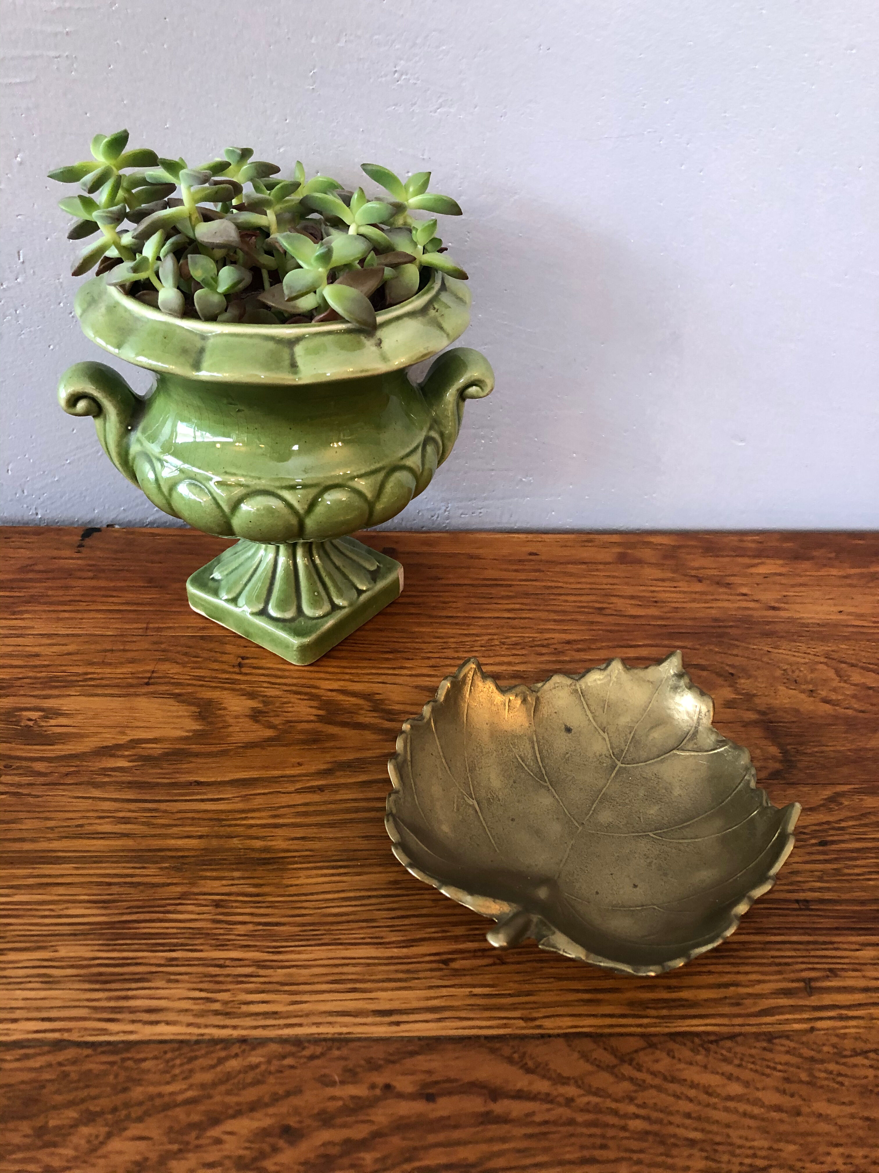 Old brass trinket bowl