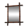 Antique Wooden Faux Bamboo Chinoiserie Mirror 63x52cm