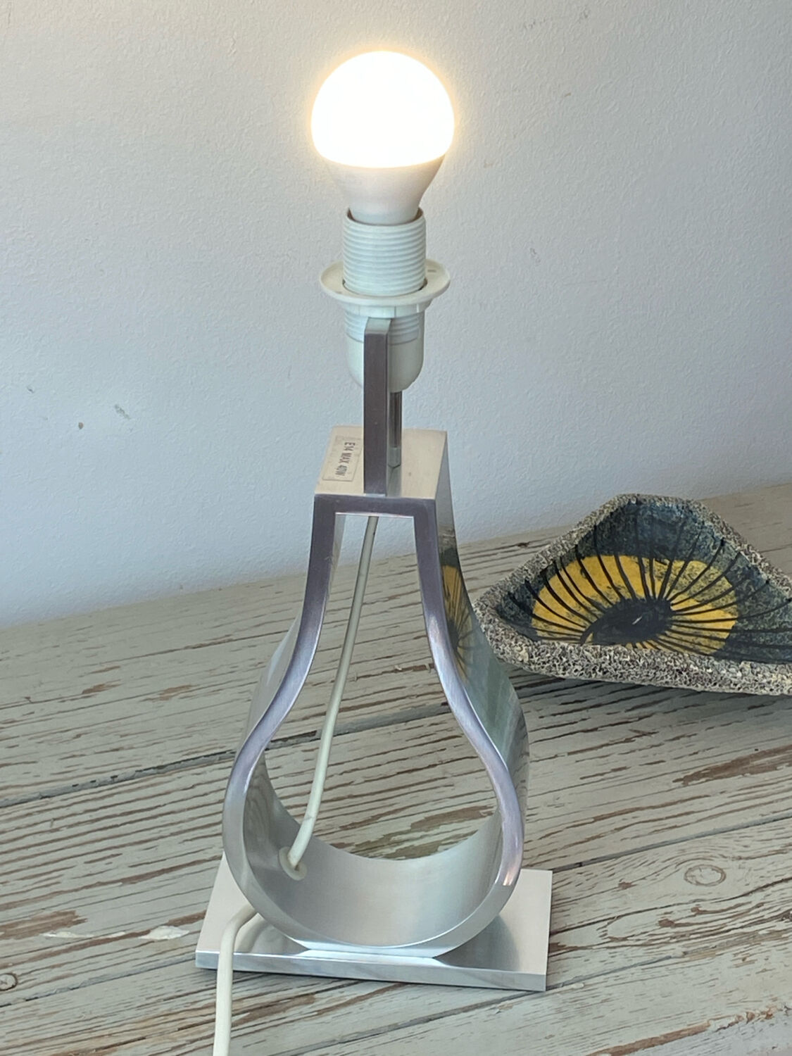 Lampe en aluminium design, Klabb Ikea, années 90