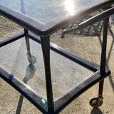 Table desserte à roulettes moderniste vintage 1960