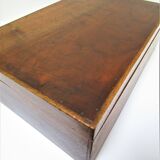 Old patinated solid wood box