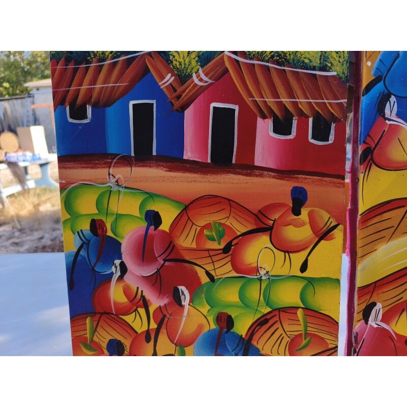 2 tableaux à l'huile sur toile haïtienne