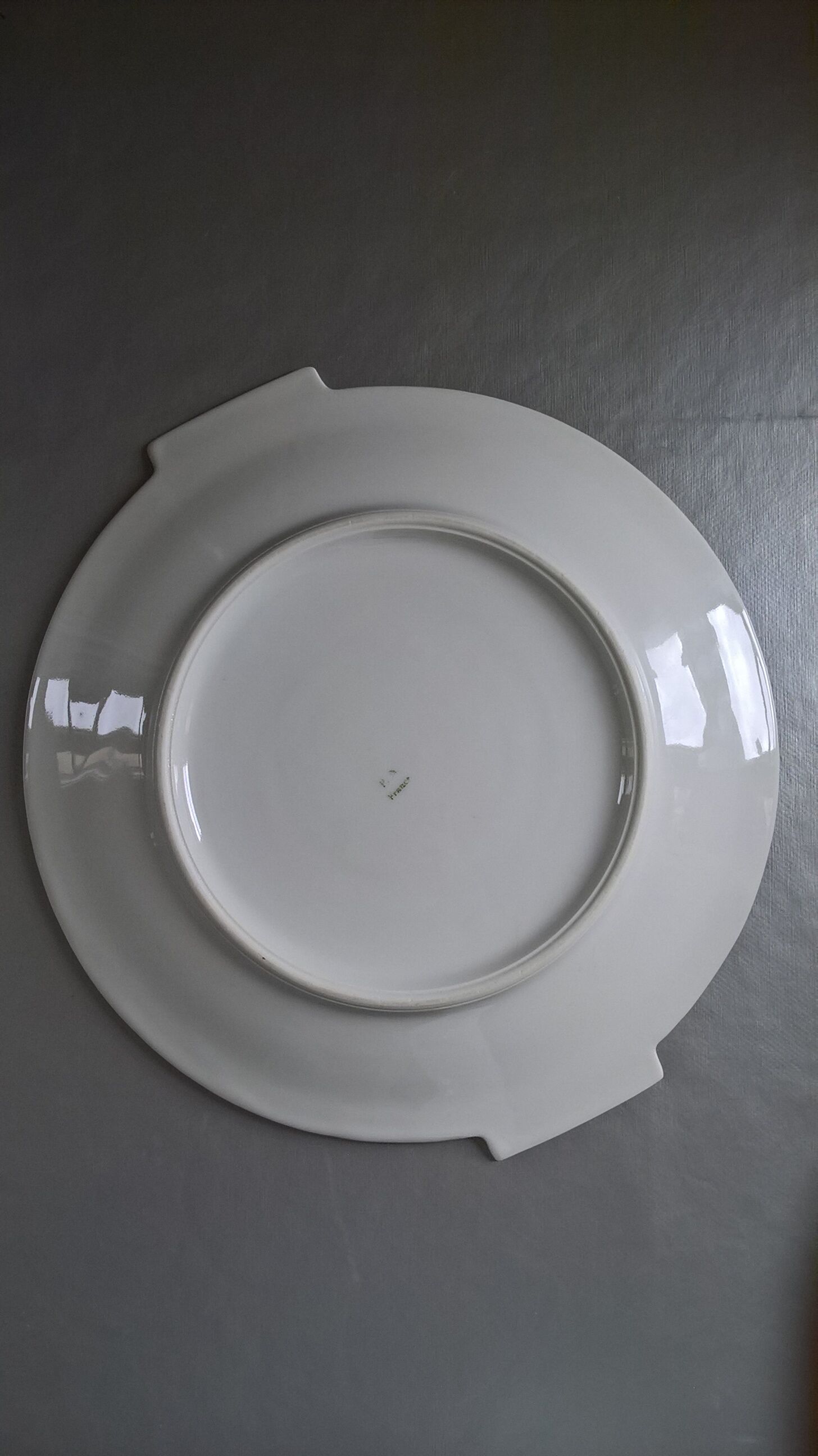 P.N. France porcelain pie dish, art deco style
