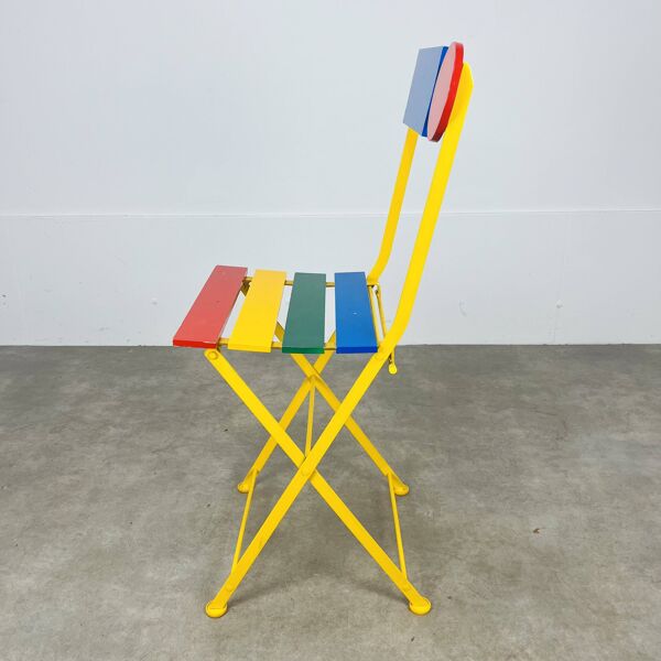Chaise pliante postmoderne Fermob par Denis Balland