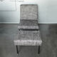 Armchair and ottoman designed by Paul Geoffroy, Airborne, France, 1960