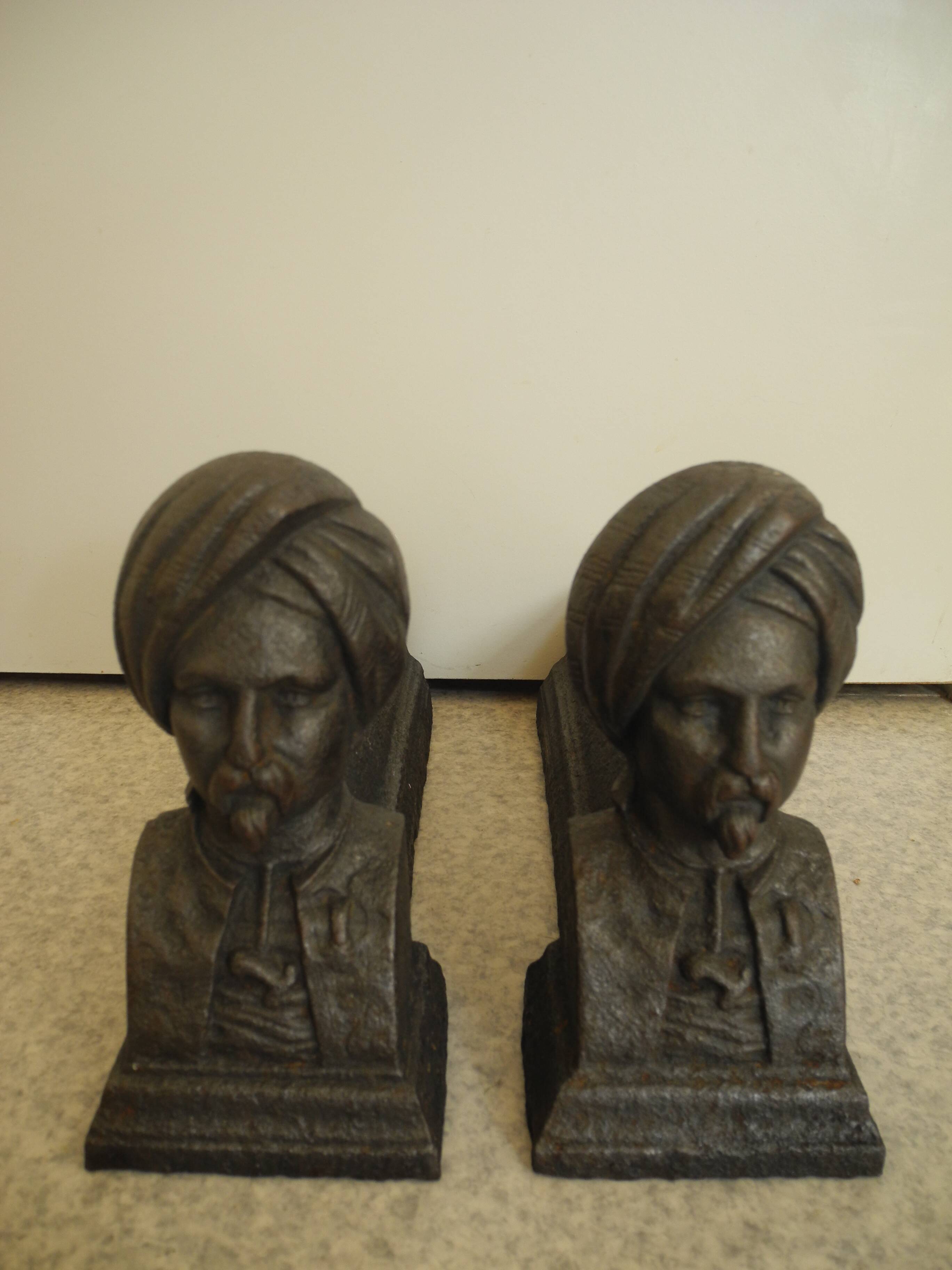 antique cast iron andirons orientalist decor cast iron fireplace andirons