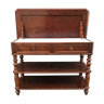 Louis Philippe toiletry white marble and mahogany wood