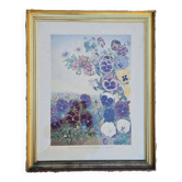 Julia Marin - Impression Pensées A Grandes Fleurs Vers 1900
