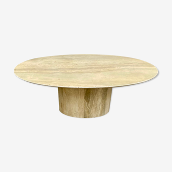 Table basse travertin années 70 design italien