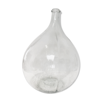 Grande demijohn transparente 1950