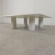 Angelo Mangiarotti carrara marble Coffee Table for Up&Up, Italy