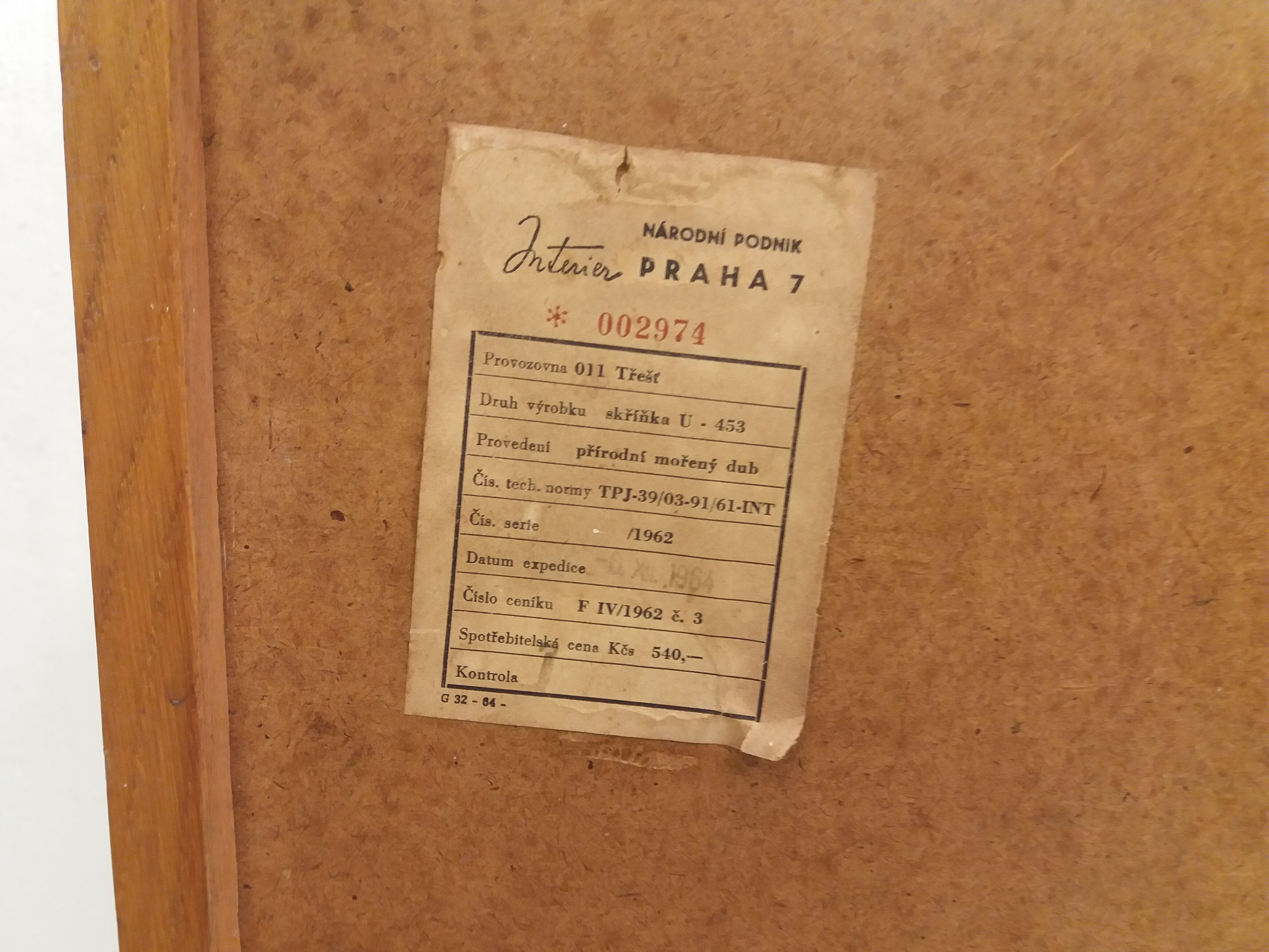 1960 Chest of drawers by Jiroutek, Czechoslovakia