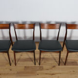 Mid Century Rosewood Dining Chairs by  H. P. Hansen for Randers Møbelfabrik, 1960s, Set of 4