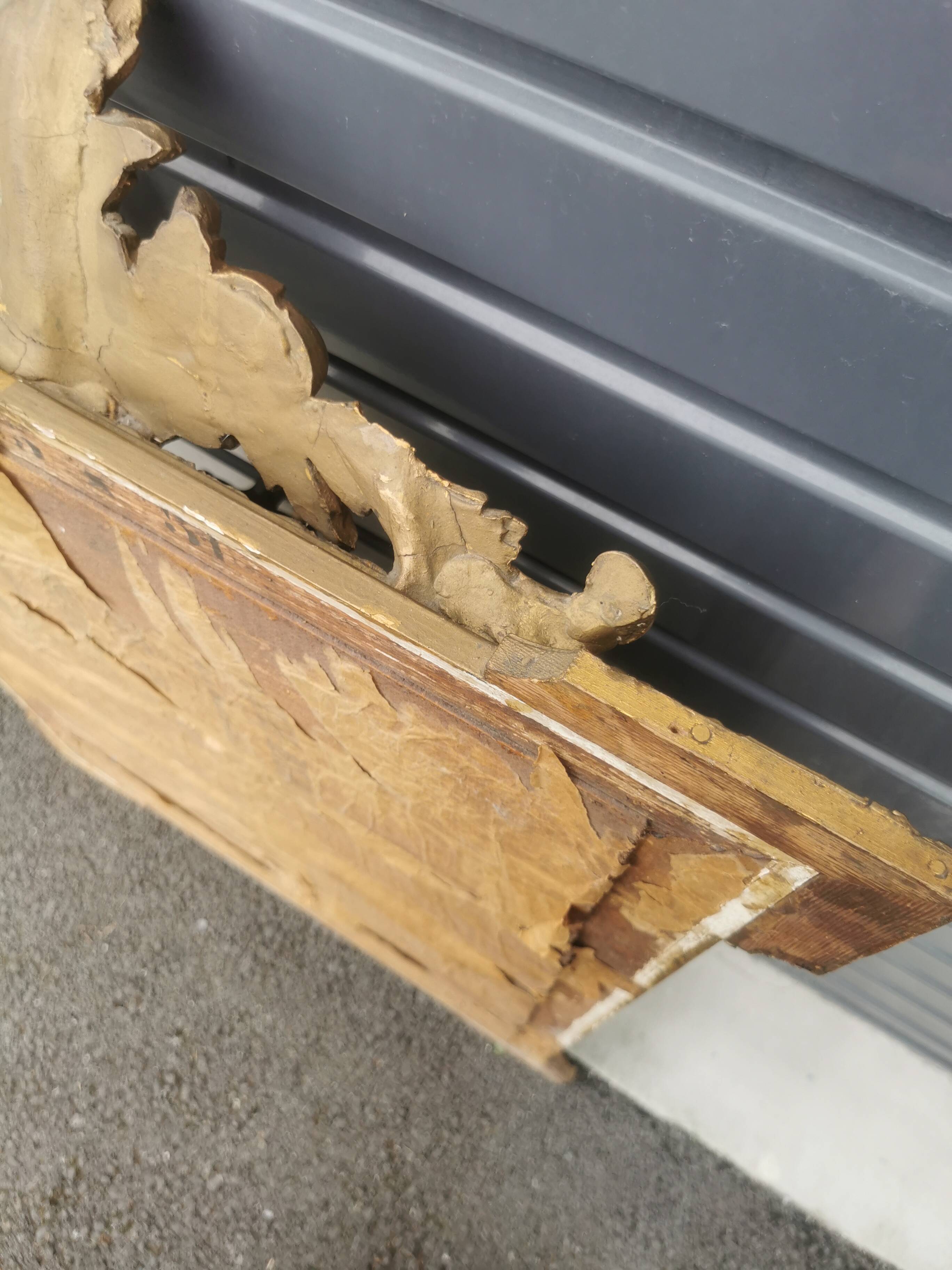 Louis XV style gilded mirror