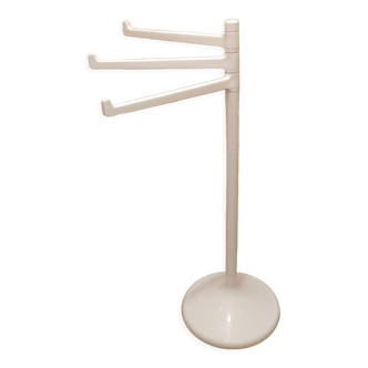 White towel rack 70's design Makio Hasuike Made in Germany