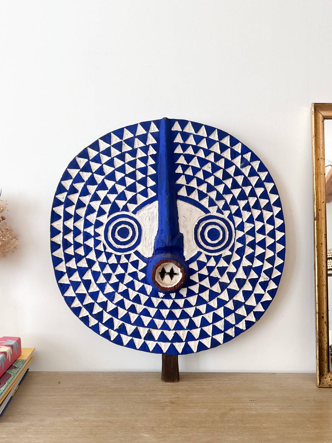 Masque soleil Bobo bleu (Burkina Faso)