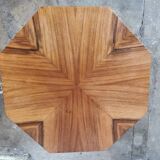 Art deco style serving table in walnut veneer