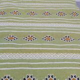 Tapis couloir vert fait main traditionnel 65x200cm
